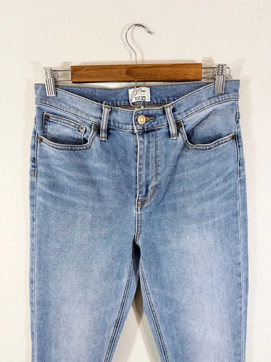 J. Crew Demi Boot Crop Jeans Size 28 Medium Wash E7696 Casual Denim Preppy - Picture 2 of 9